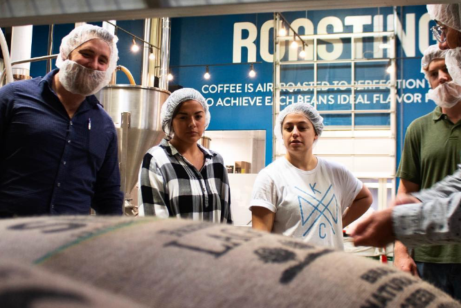 Image of guests on factory tour