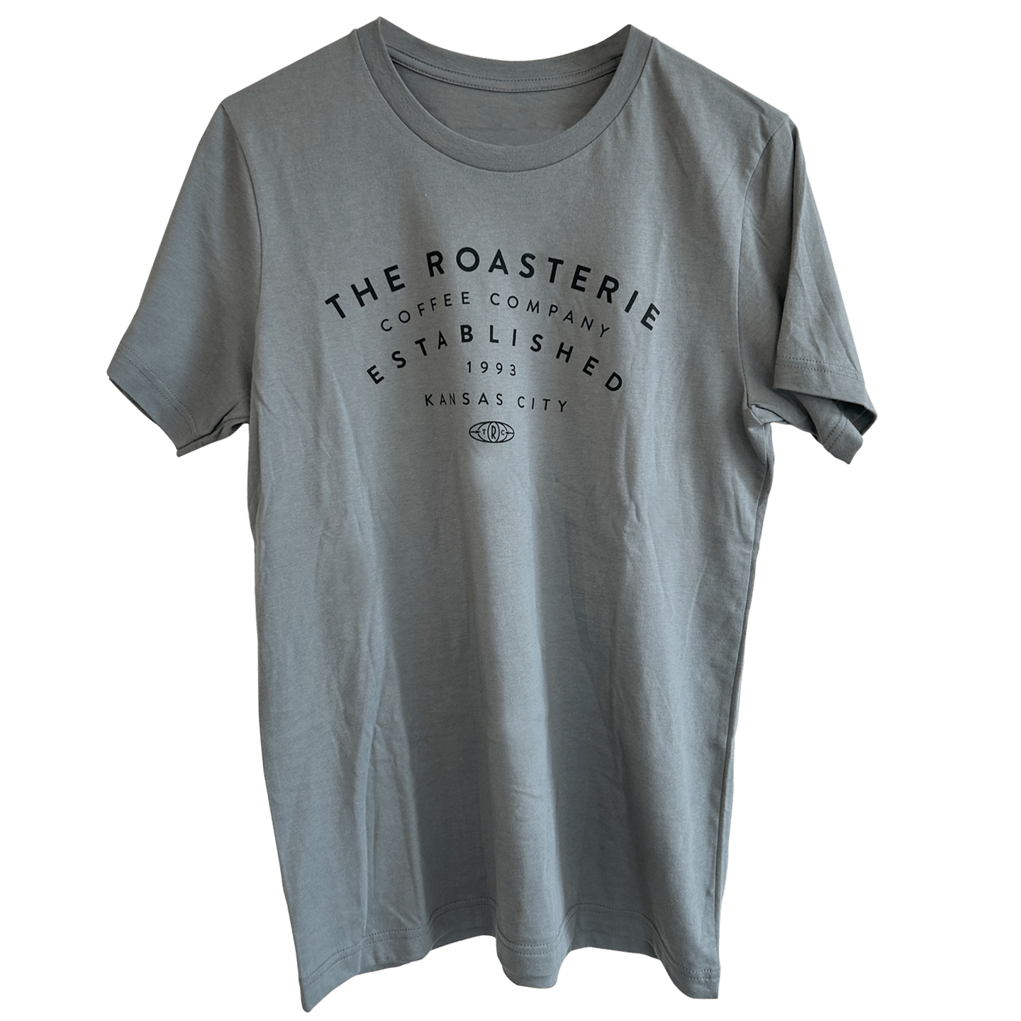 Est. 1993 Shirt with The Roasterie Coffee Company logo, showing hometown pride and love for coffee.